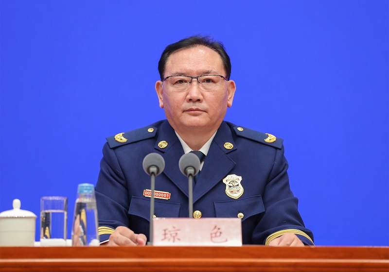 肏美女少好应急部党组成员、消防救援局局长琼色出席新闻发布会